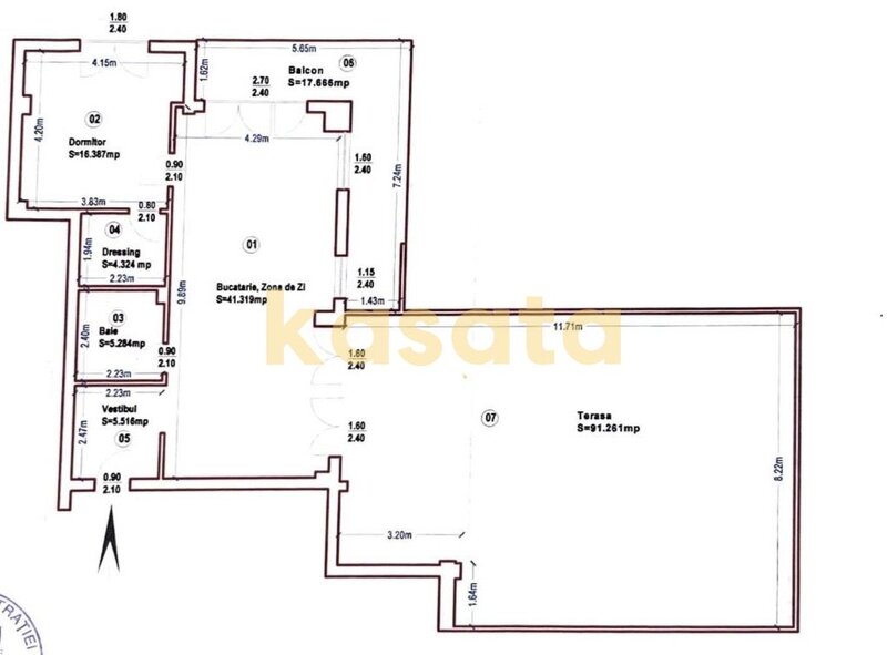 Pipera Penthouse de vanzare  terasa panoramica 109 mp  2 locuri de parcare
